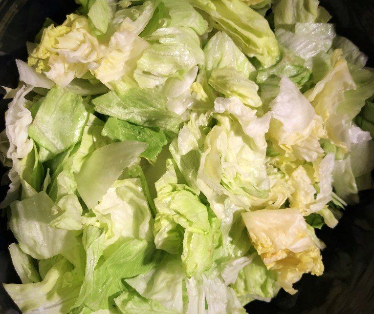 chopped lettuce