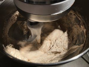 batter in mixer