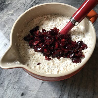 cherries added in batter