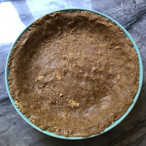 graham cracker crust in pie plate