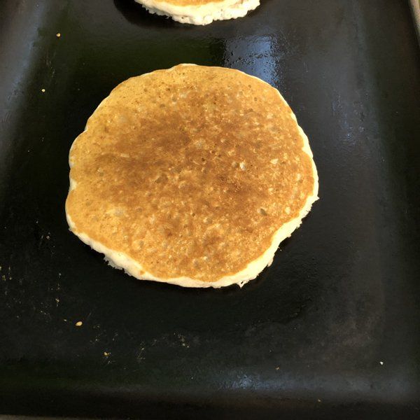 pancake on griddle