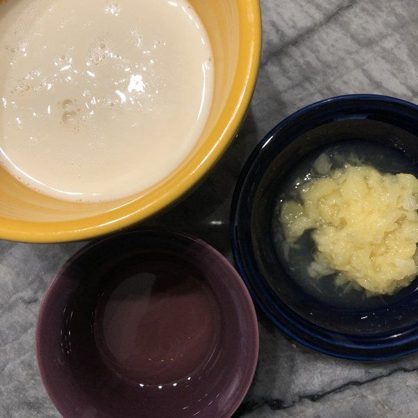 wet ingredients in bowl