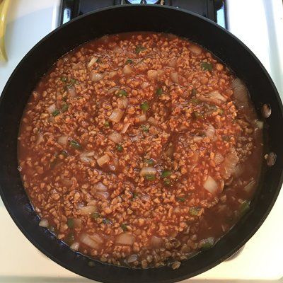 sloppy joe mix in pot