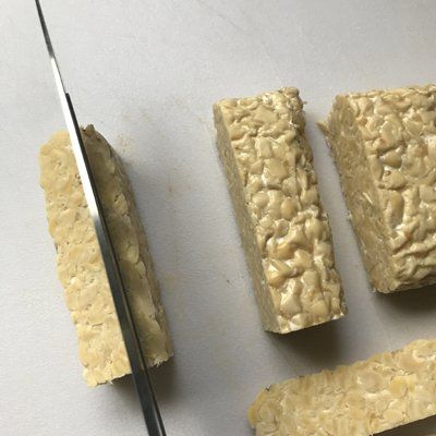 tempeh block cut