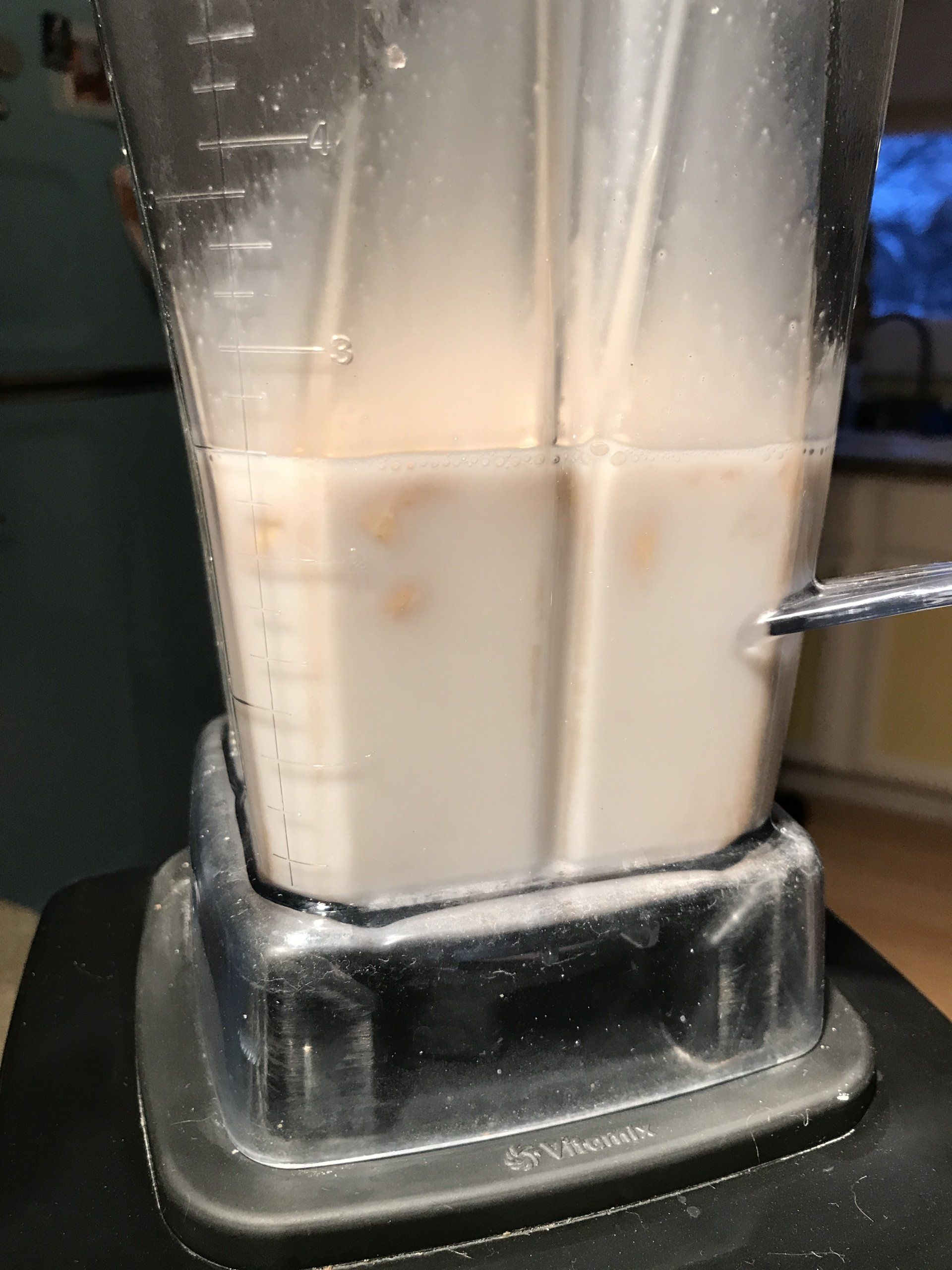Coconut Cream Pie mixture in blender