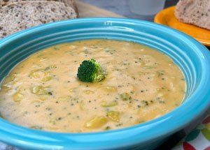 Vegan broccoli cheddar soup