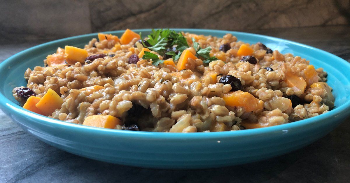 Farro Risotto with Butternut Squash