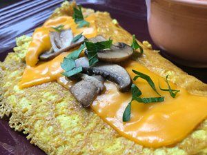 Mushroom & Cheese Omelette