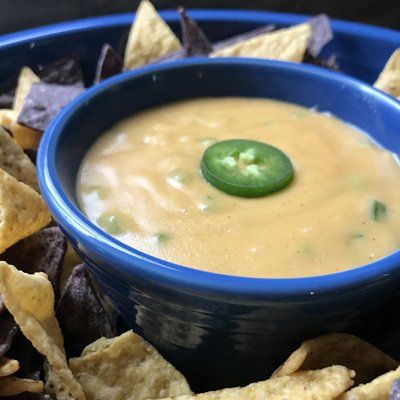 vegan queso in bowl
