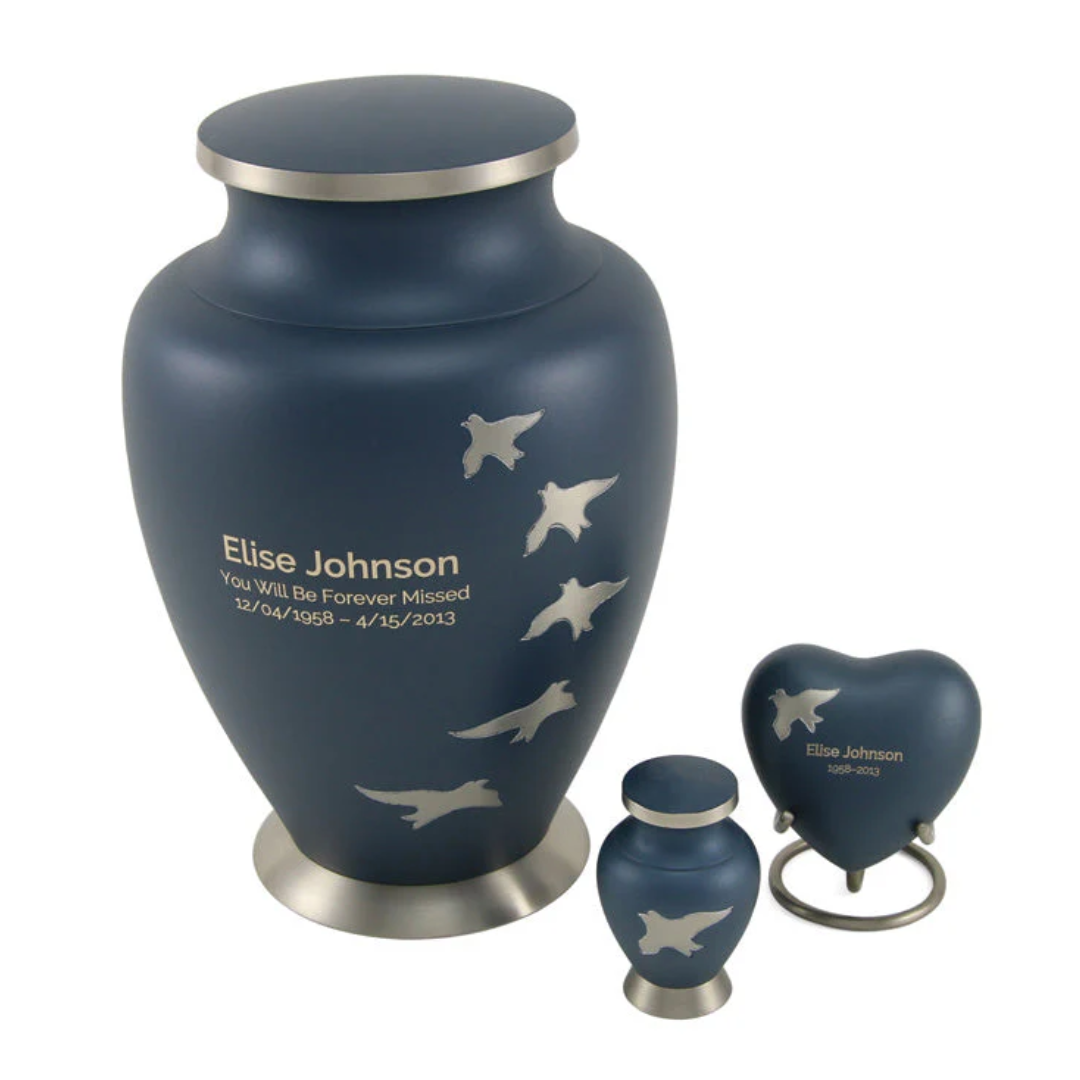 Ascending Traditional Urn and Keepsakes