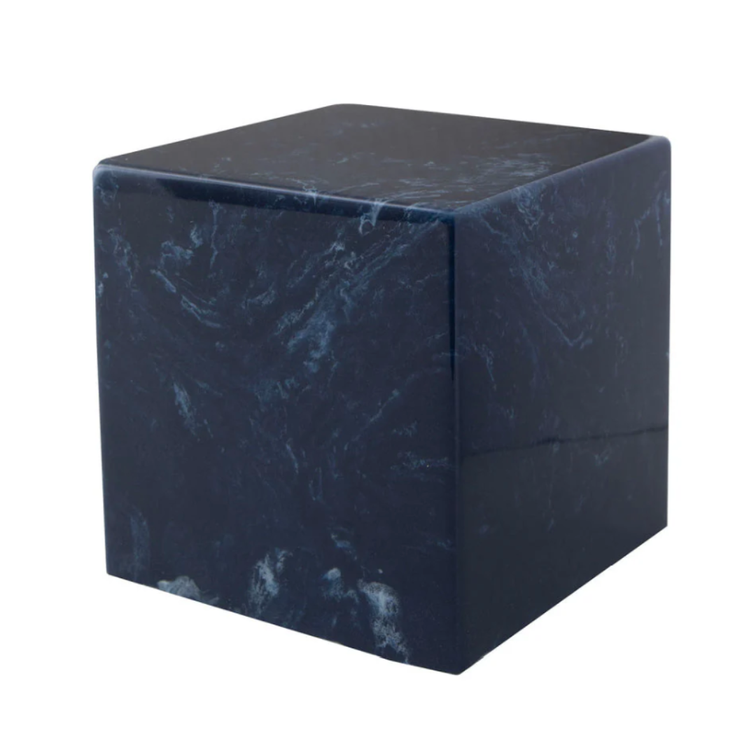 Aurora Navy Keepsake Cube Urn