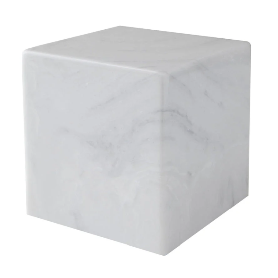 Aurora White Pearl Keepsake Cube Urn