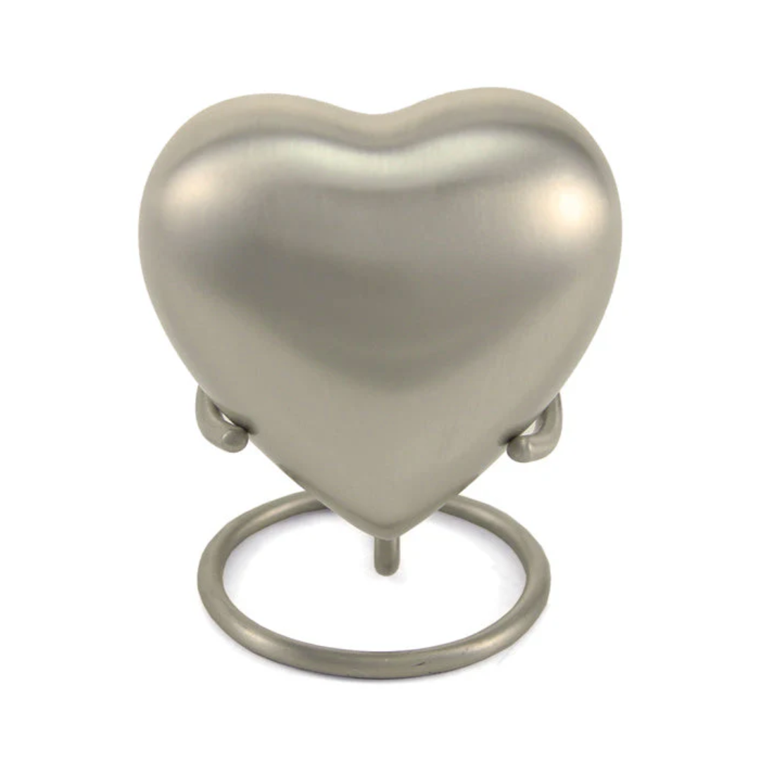 Classic Bronze Heart Cremation Keepsake
