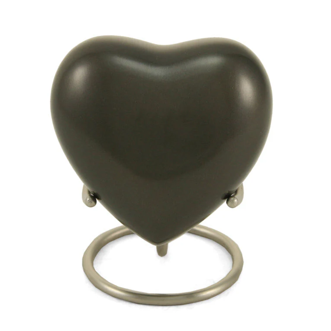 Classic Slate Flag Heart Cremation Keepsake