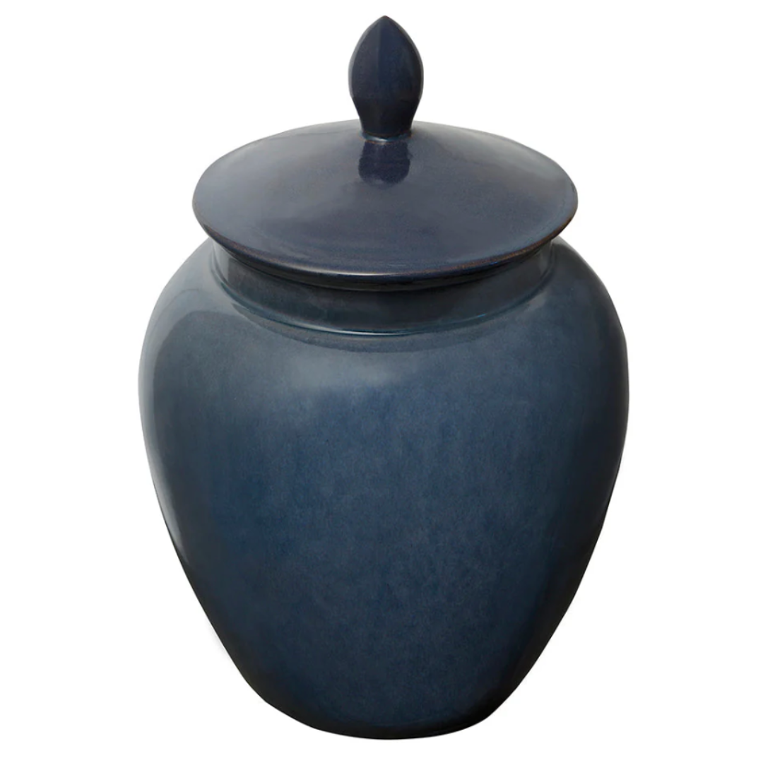 Edgewood Blue Grotto Ceramic Urn