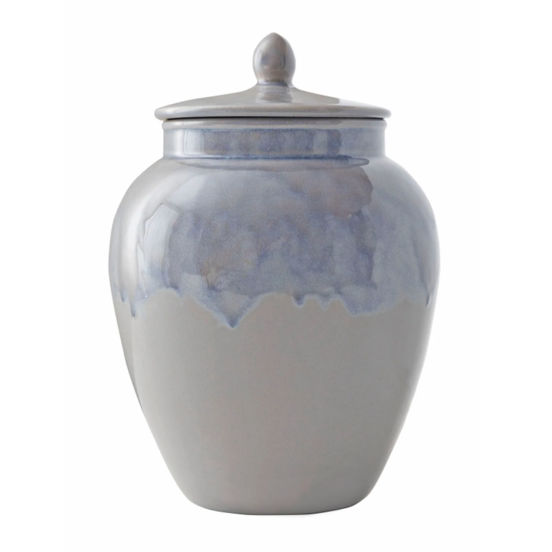 Edgewood Raincloud with Clear Cascade Ceramic Urn