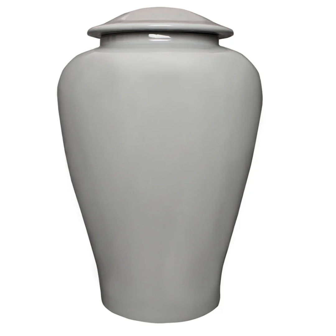 Elmwood Grey Ceramic Urn