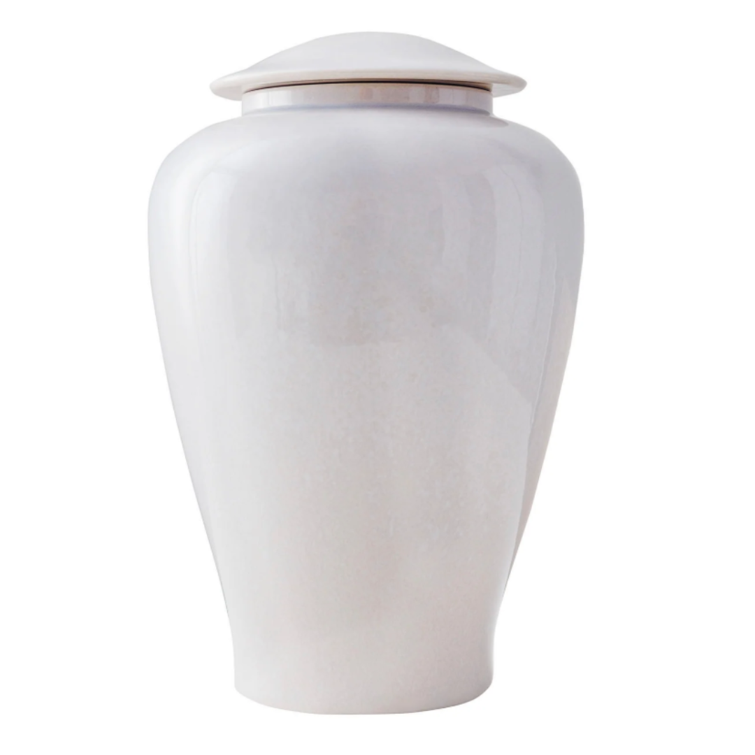 Elmwood Oyster Shell Ceramic Urn