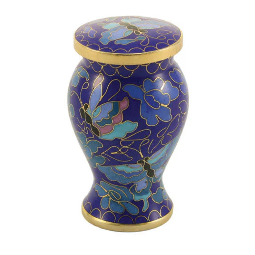 Etienne Cloisonne Butterfly Cremation Mini Keepsake