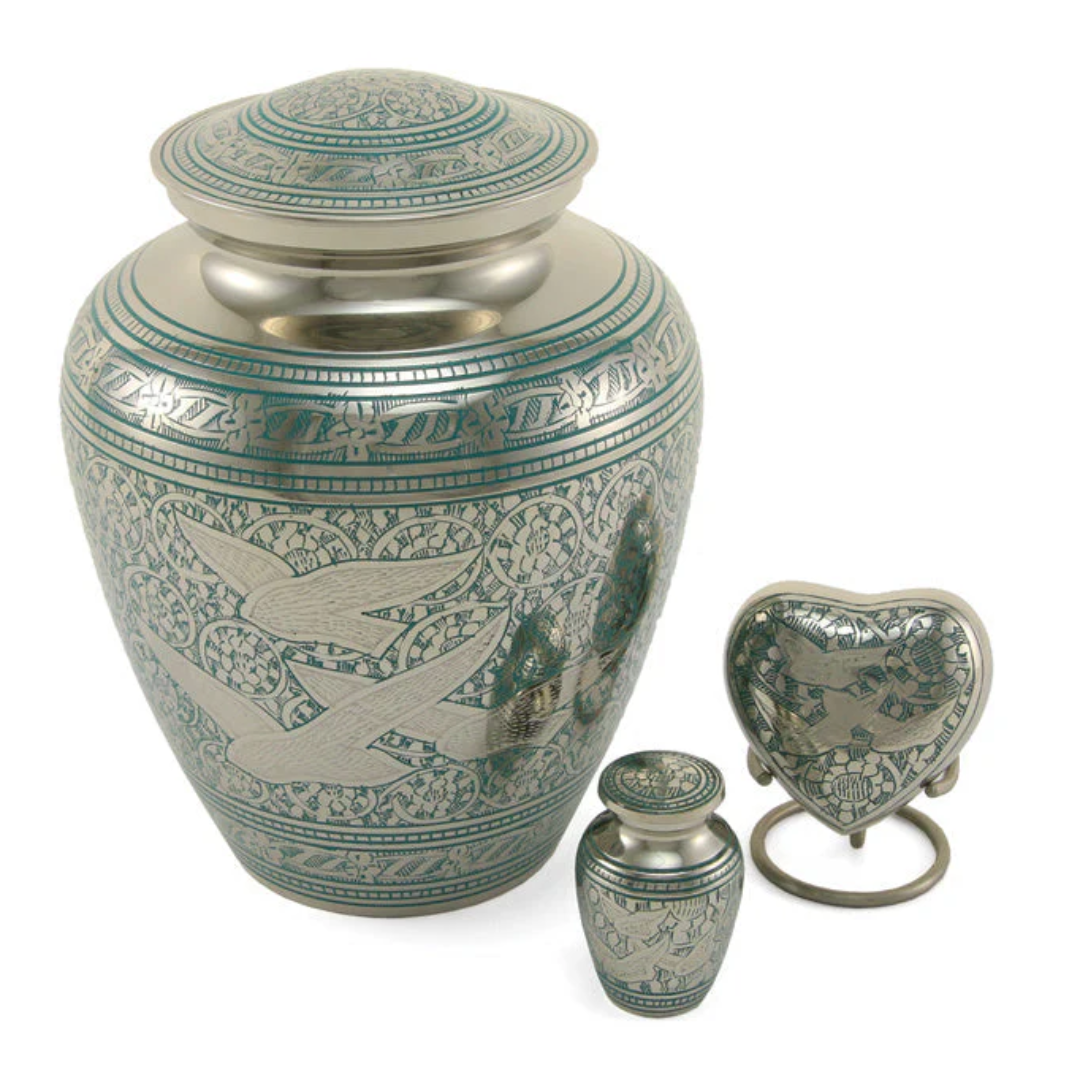 Going Home traditional urn and keepsakes