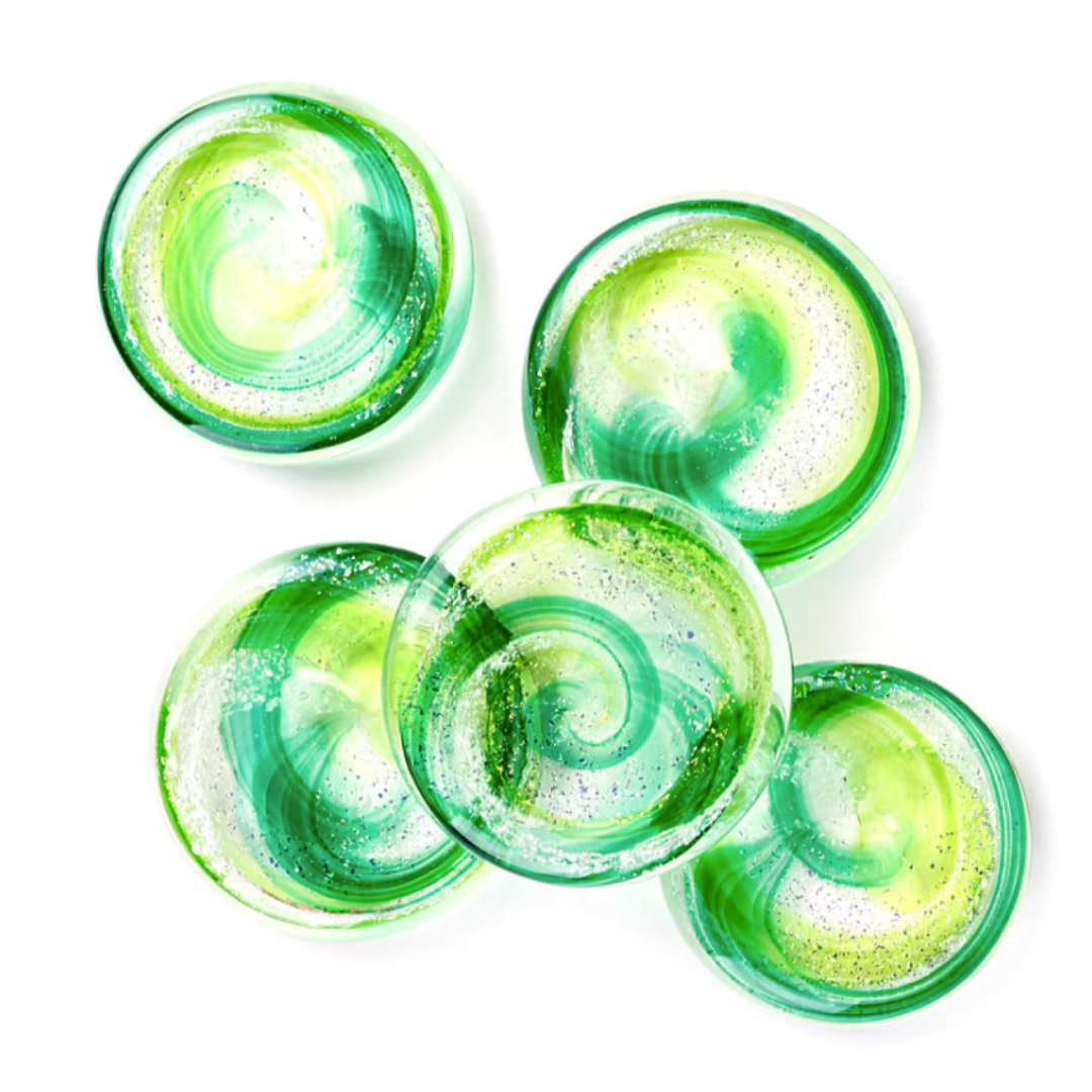 Living Glass Touchstones Lily Green Cremation Keepsake
