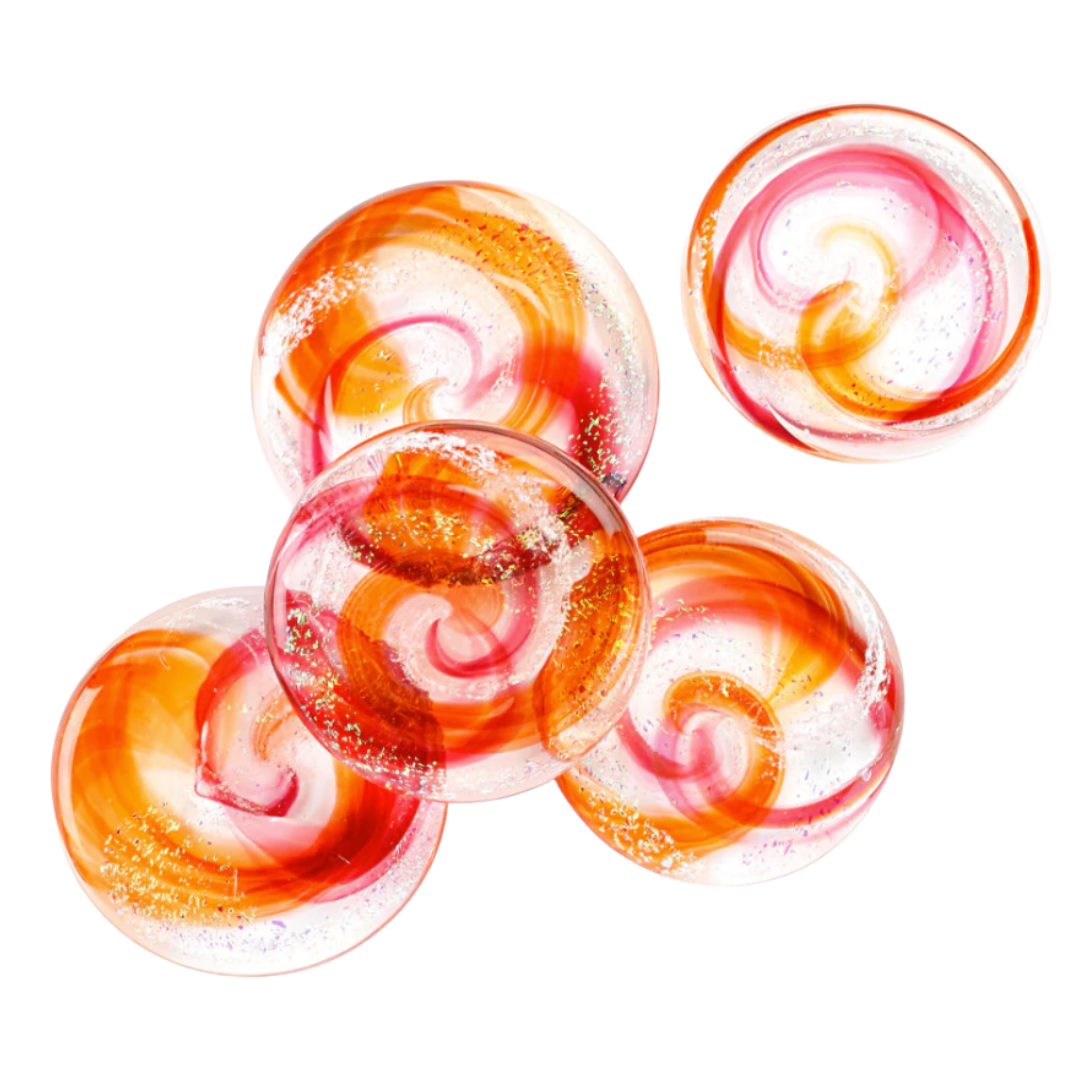 Living Glass Touchstones Sunset Orange Cremation Keepsake