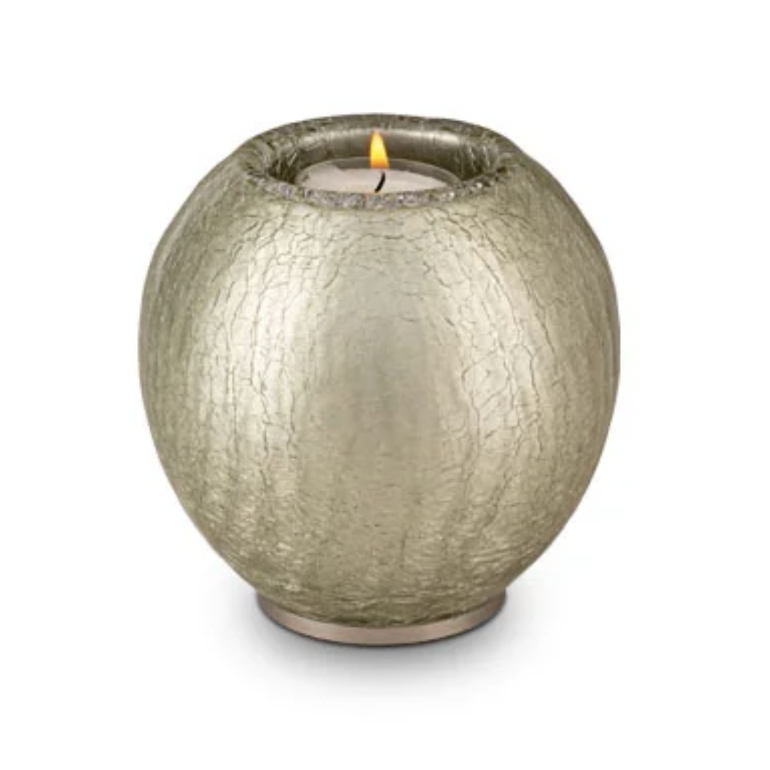 Memory Crystal Emerald Grey Candle Keepsake