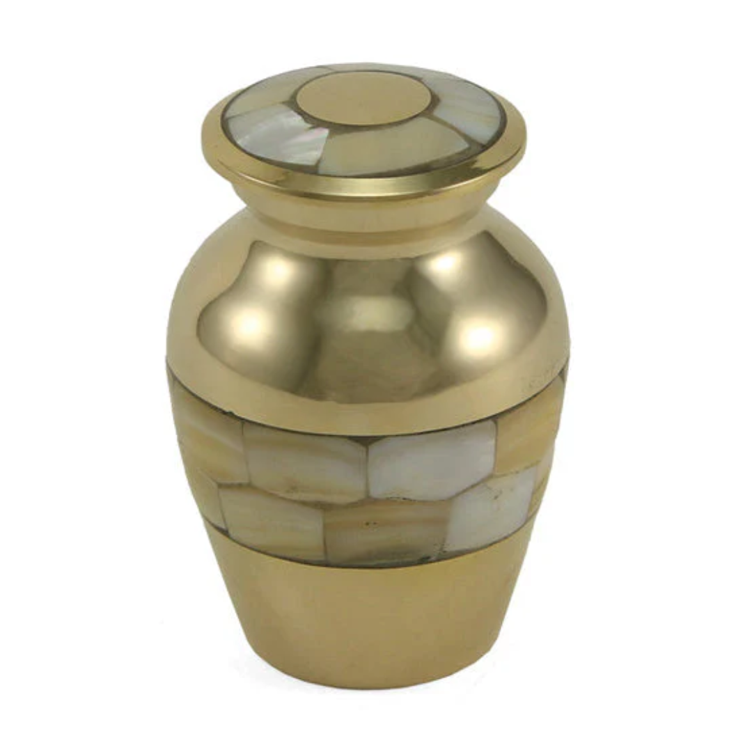 Mother of Pearl Cremation Keepsake Mini