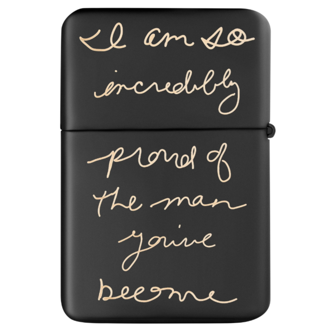 Personalized STAR Black Lighter Back
