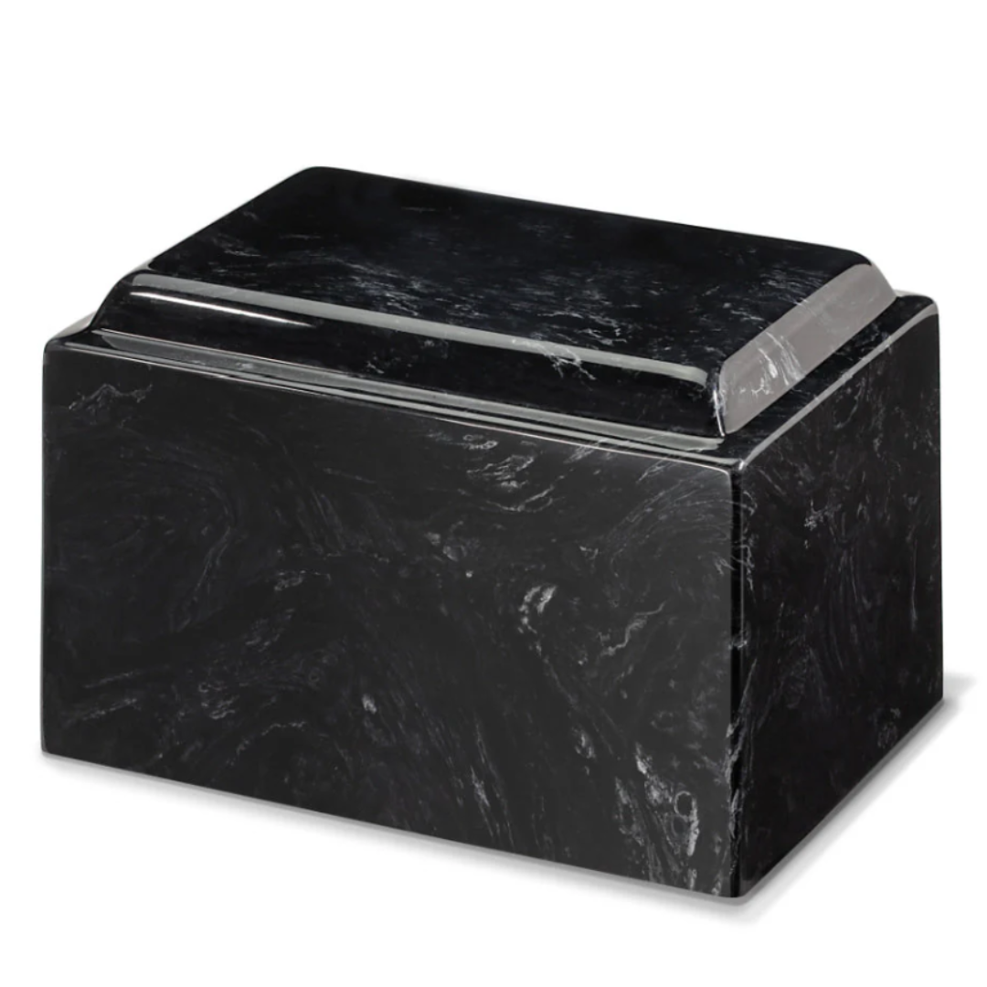 Sentinel Black Full Size Marble Urn