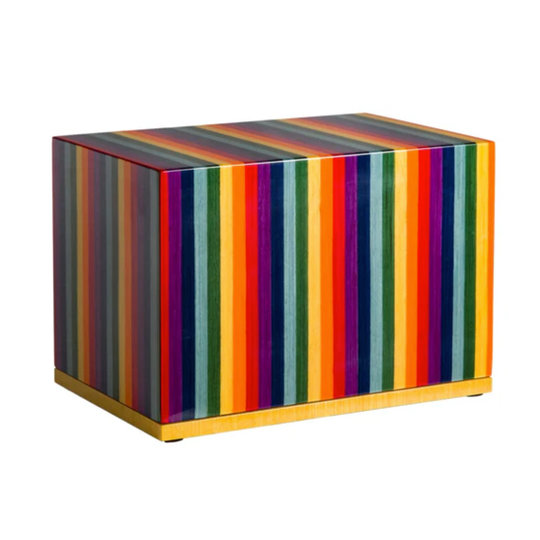 The Holmes Multi-Color Wood Urn
