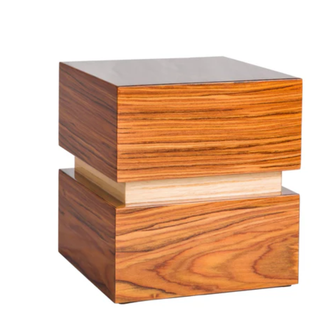 The Shelton Wood Brown Urn