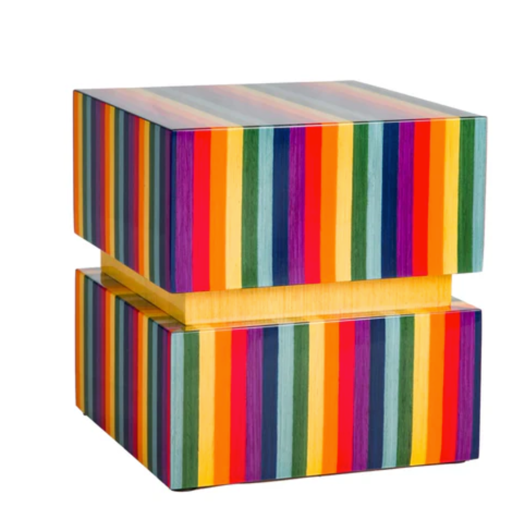The Shelton Wood Multi-Color Urn
