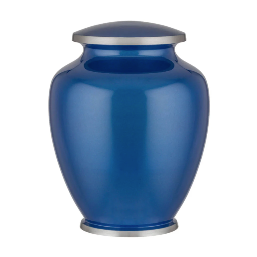 Thera Vibrant Blue Traditional Urn