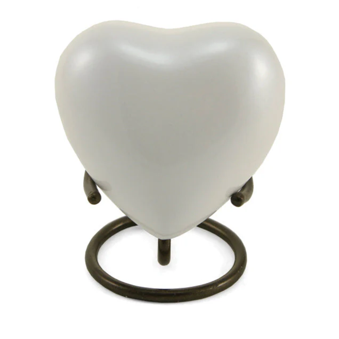 Trinity Pearl Heart Cremation Keepsake