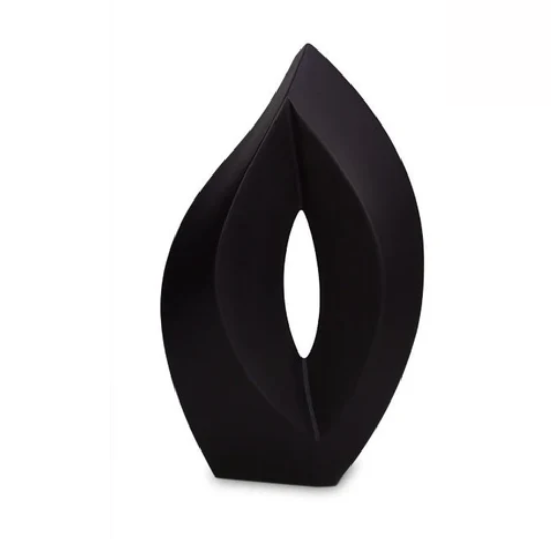 Venezia Black Ceramic Urn