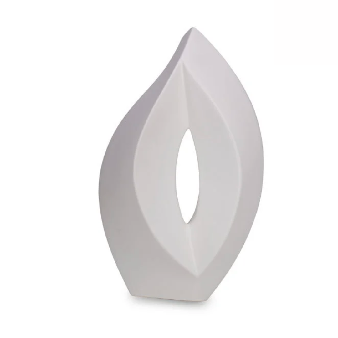 Venezia White Ceramic Urn