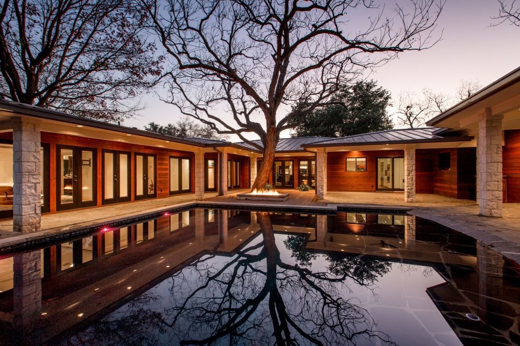large backyard custom luxury pool