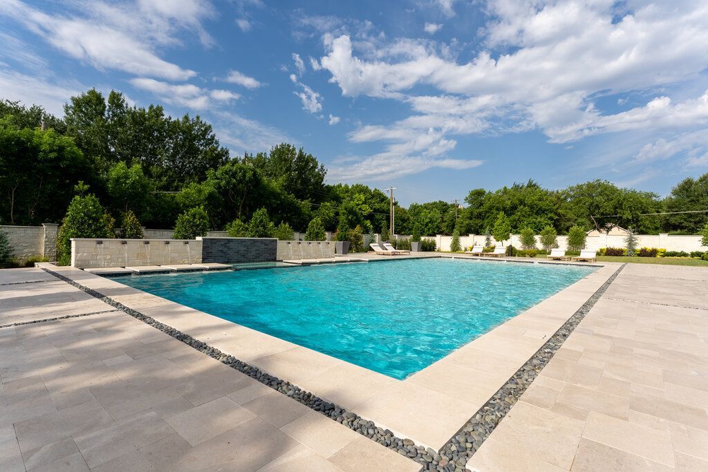 large backyard inground pool weatherford