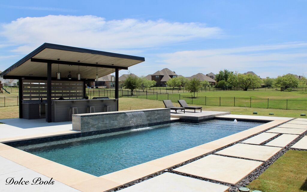 custom pool for lane swimming in aledo
