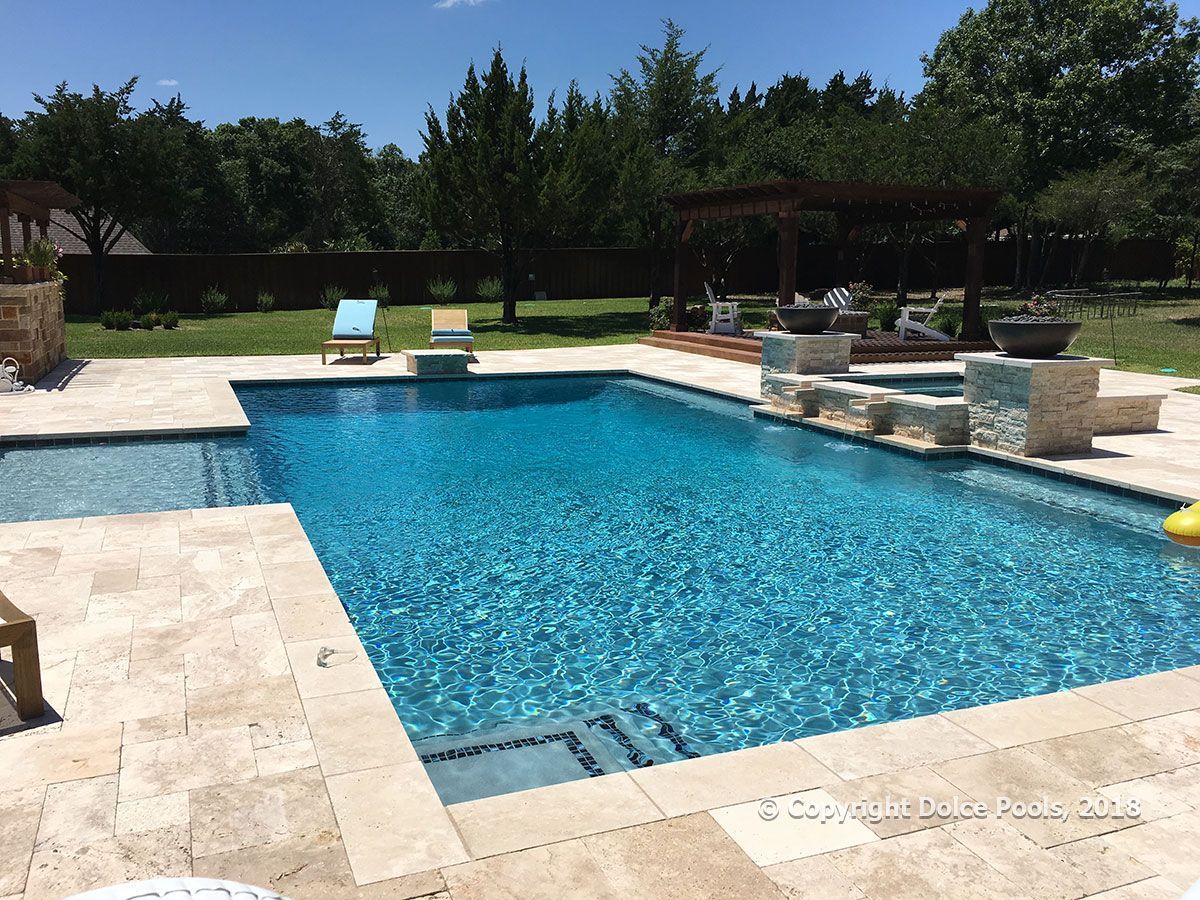 large luxury pool in fort worth
