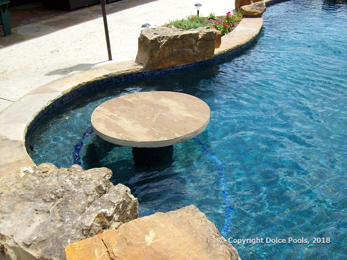 custom pool with in pool bar area