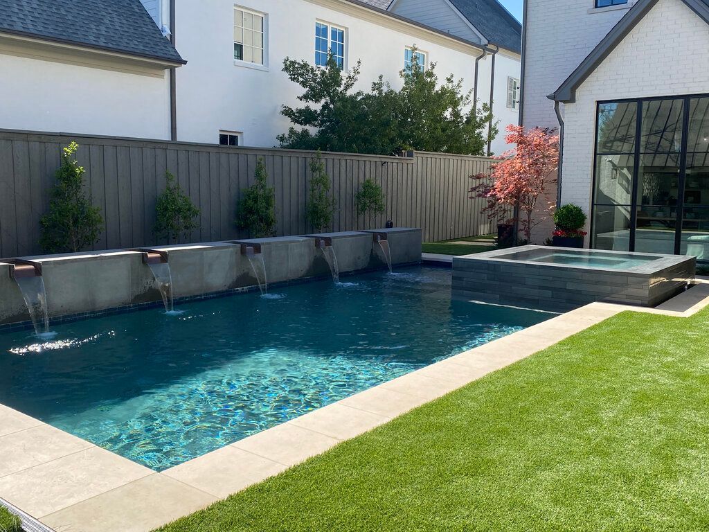 small backyard luxury pool