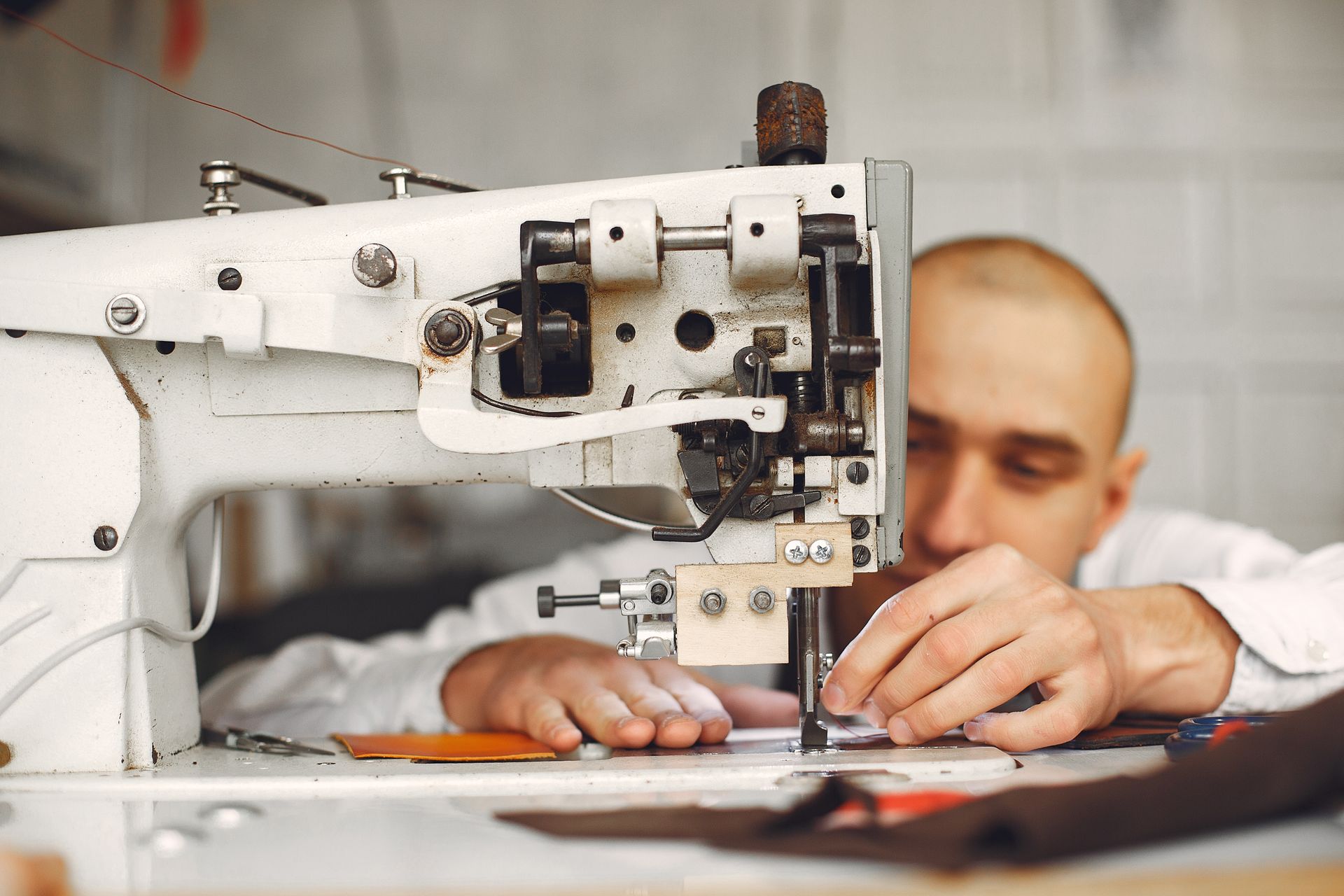 Craftsman at work in the shop