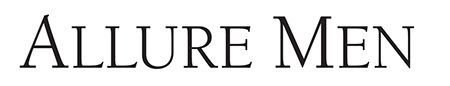 Allure Men text in a serif font.