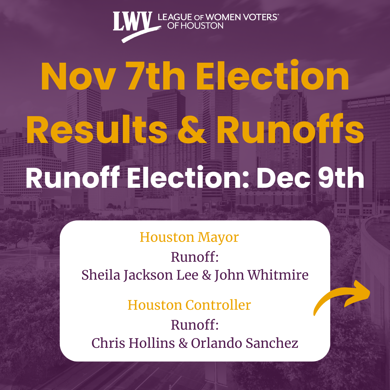 Houston November 7 Election Results