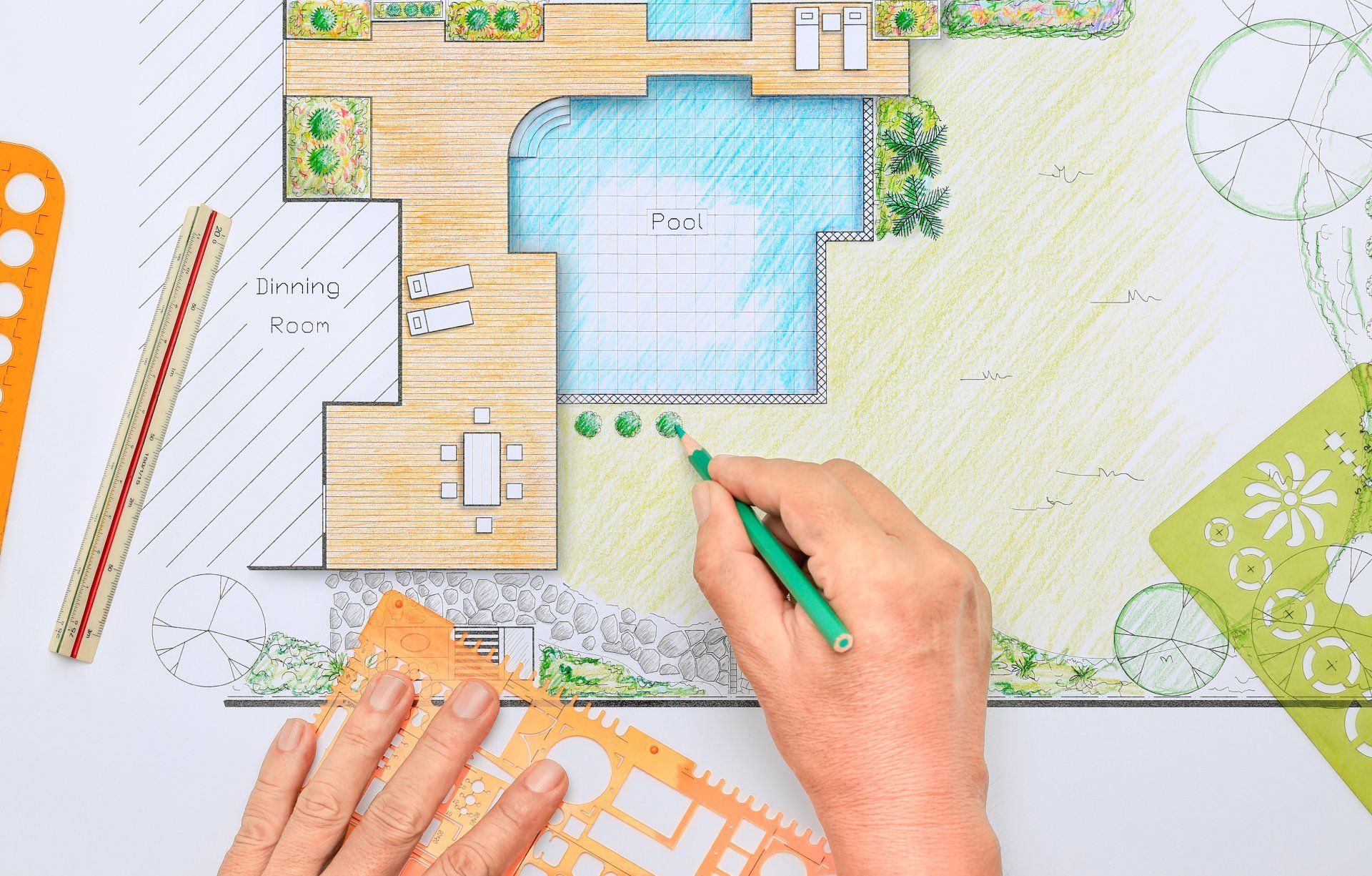 Best Landscape Design — Backyard Garden and Pool Design Plan in Doylestown, PA