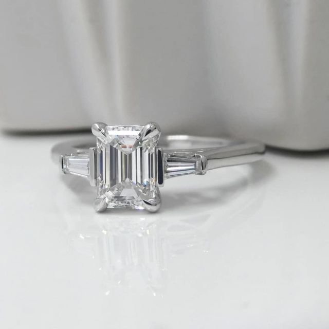 kimberfire emerald cut engagement ring