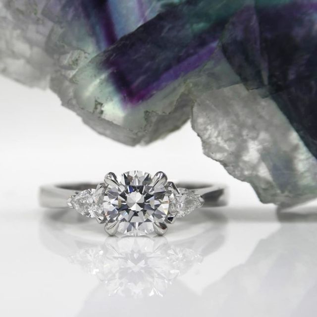 Kimberfire three stone engagement ring