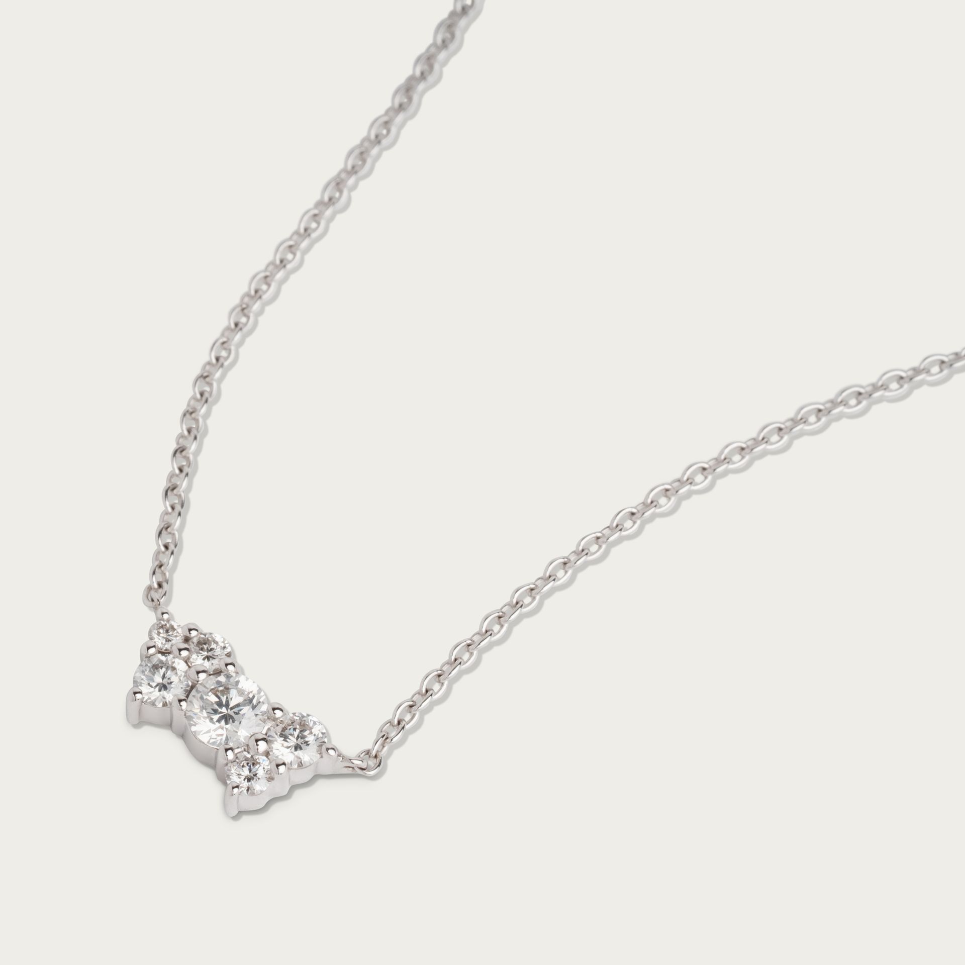 Kimberfire Constellation necklace in 14k white gold.